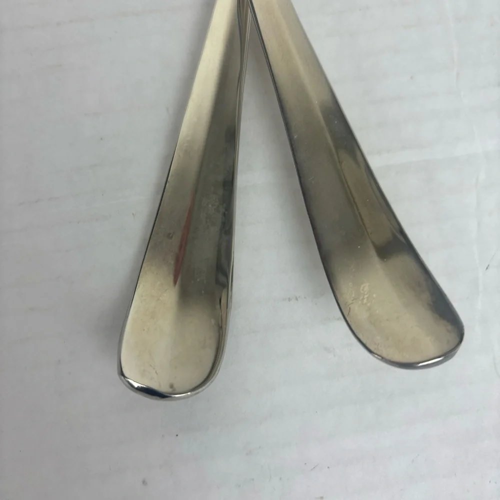 MCM-silver plated serving spoon/fork set-vintage